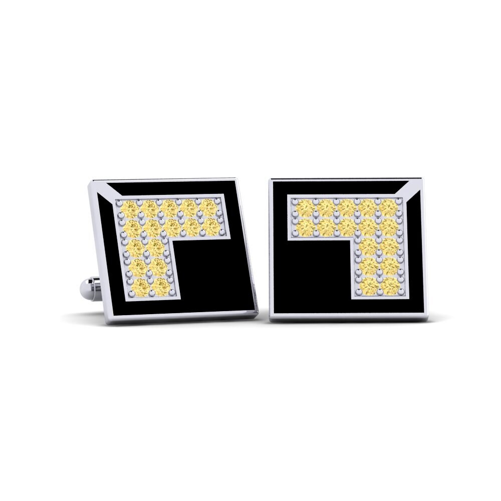 Gul Diamant Manchetknap Manchon