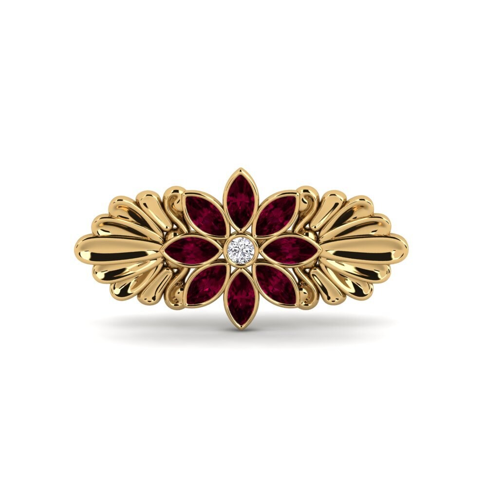 Rhodolite Garnet Brooch Manette