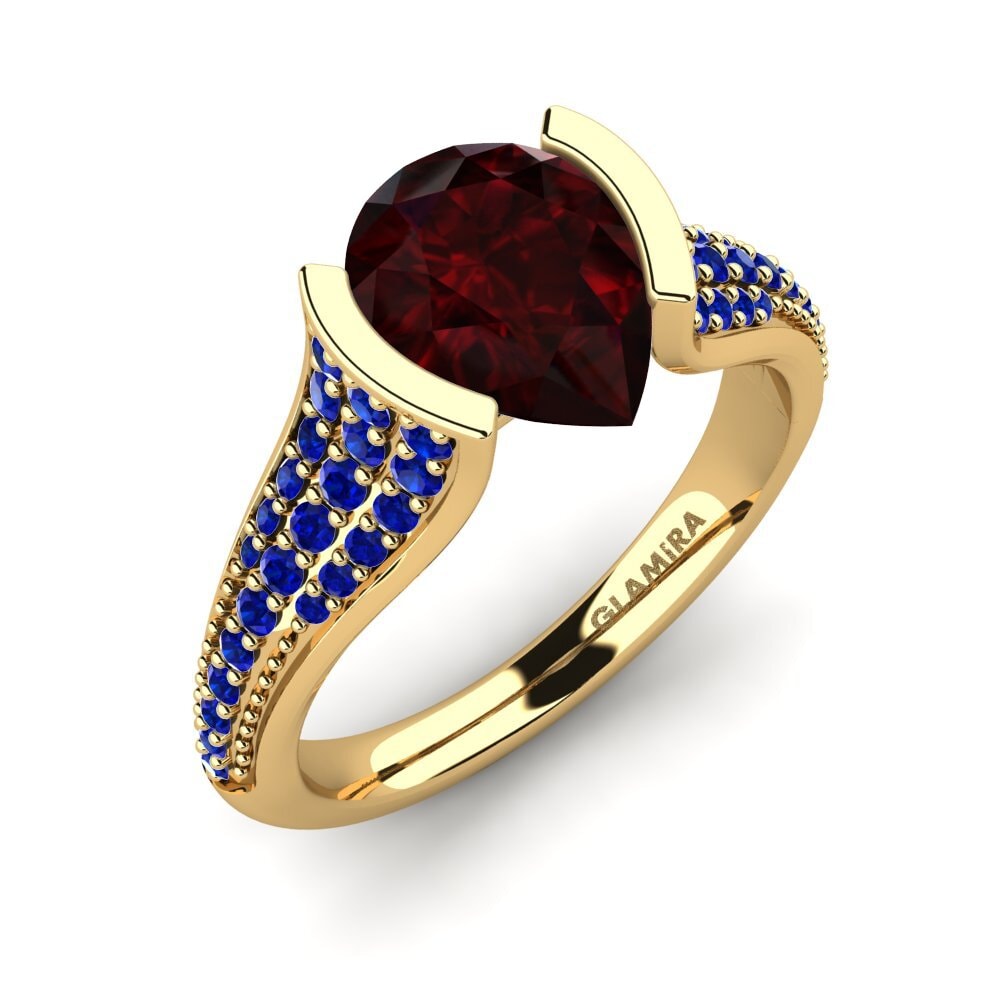 585 Gult Guld Forlovelsesring Mangabel