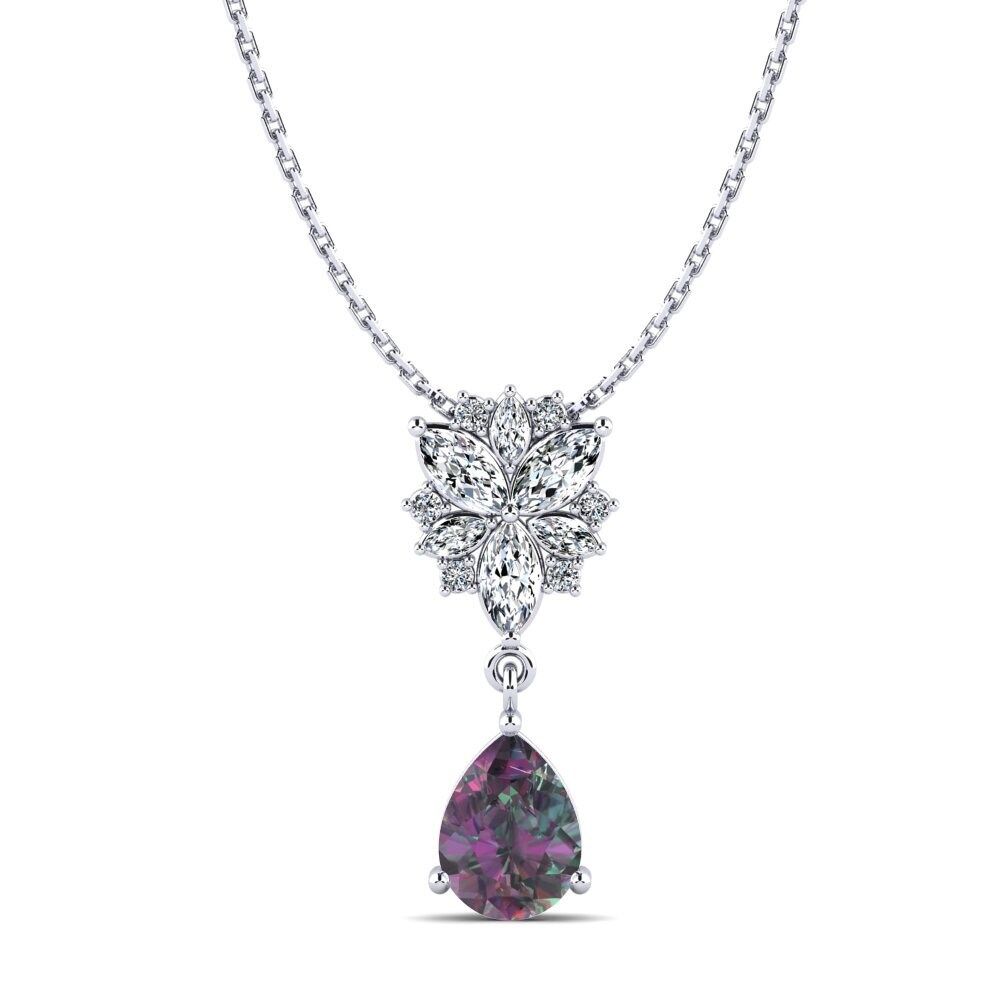 Pear Mystic Topaz Women's Pendant Mangano