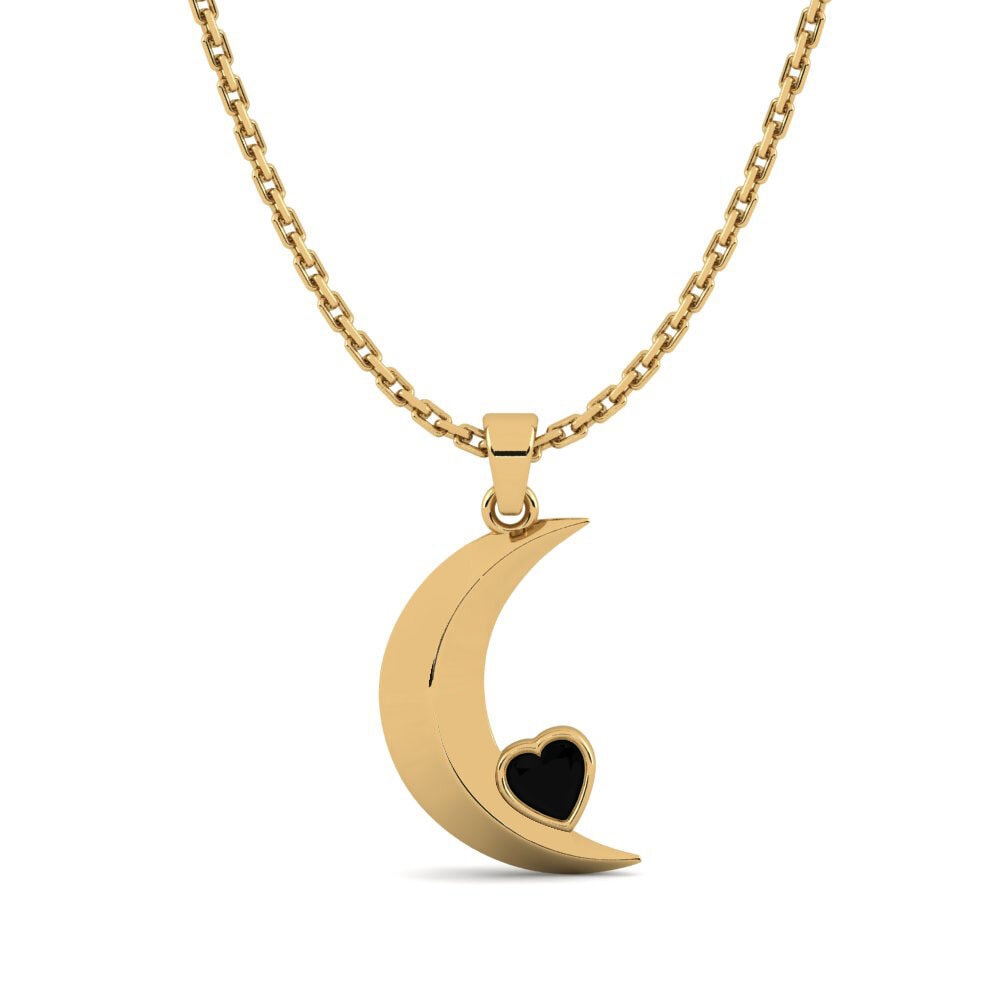 Diamante Negro Colgante de Mujer Mangeur