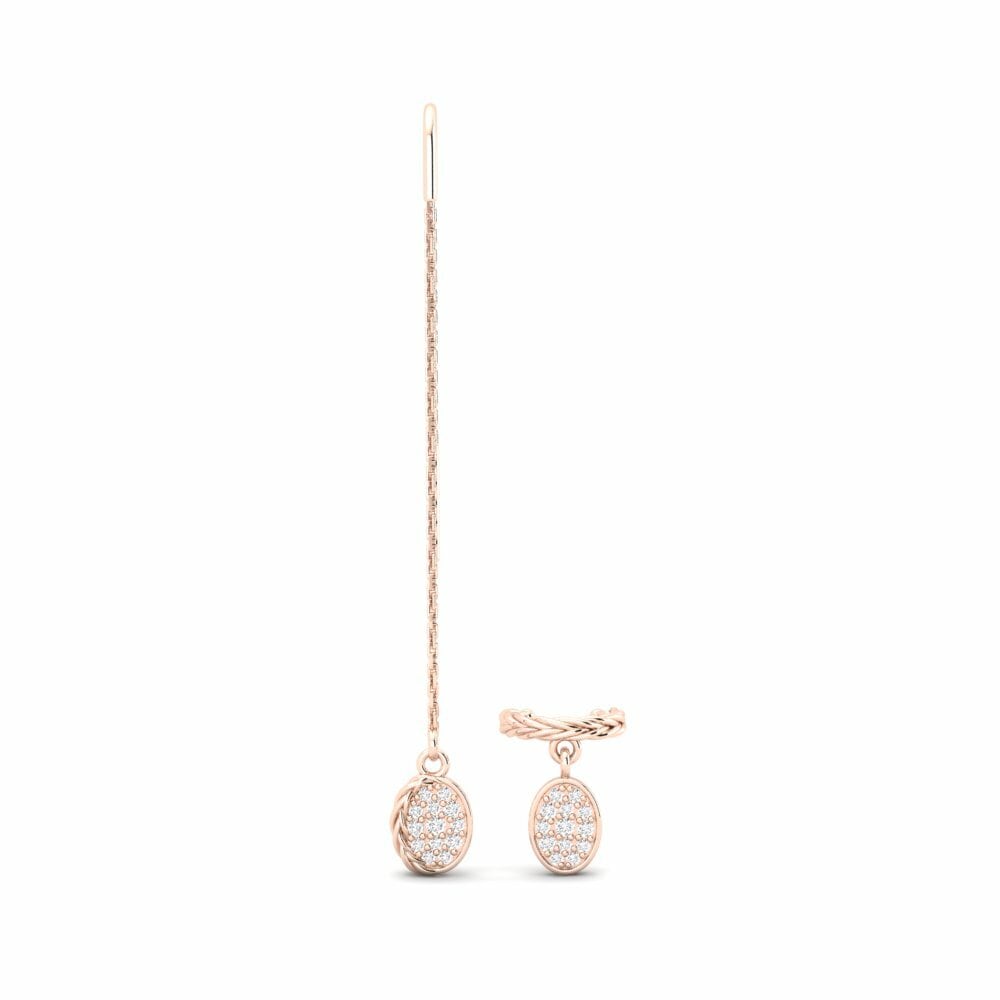 14k Rose Gold Women's Earring Manifold - SET