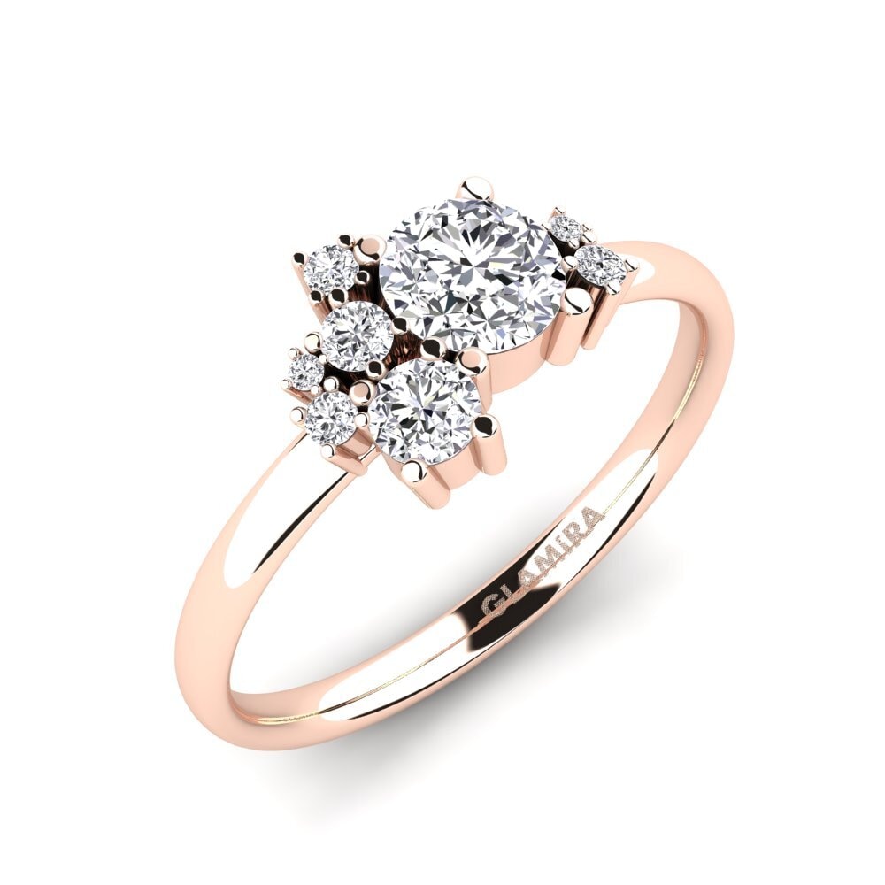 14ct Rose Gold Engagement Ring Manish