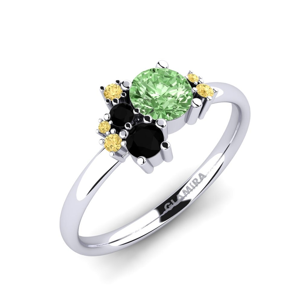 Platino Anillo de compromiso Manish