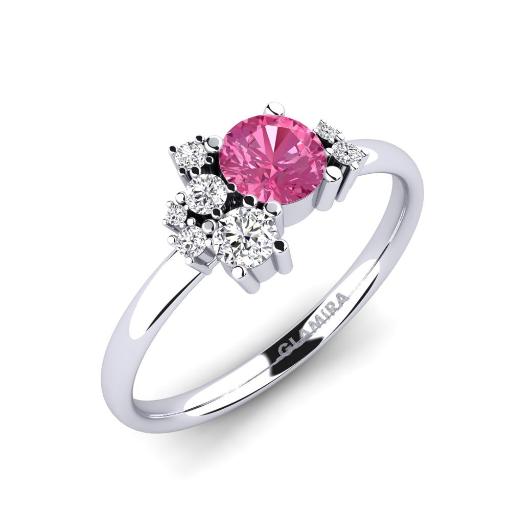 Pink Tourmaline Engagement Ring Manish