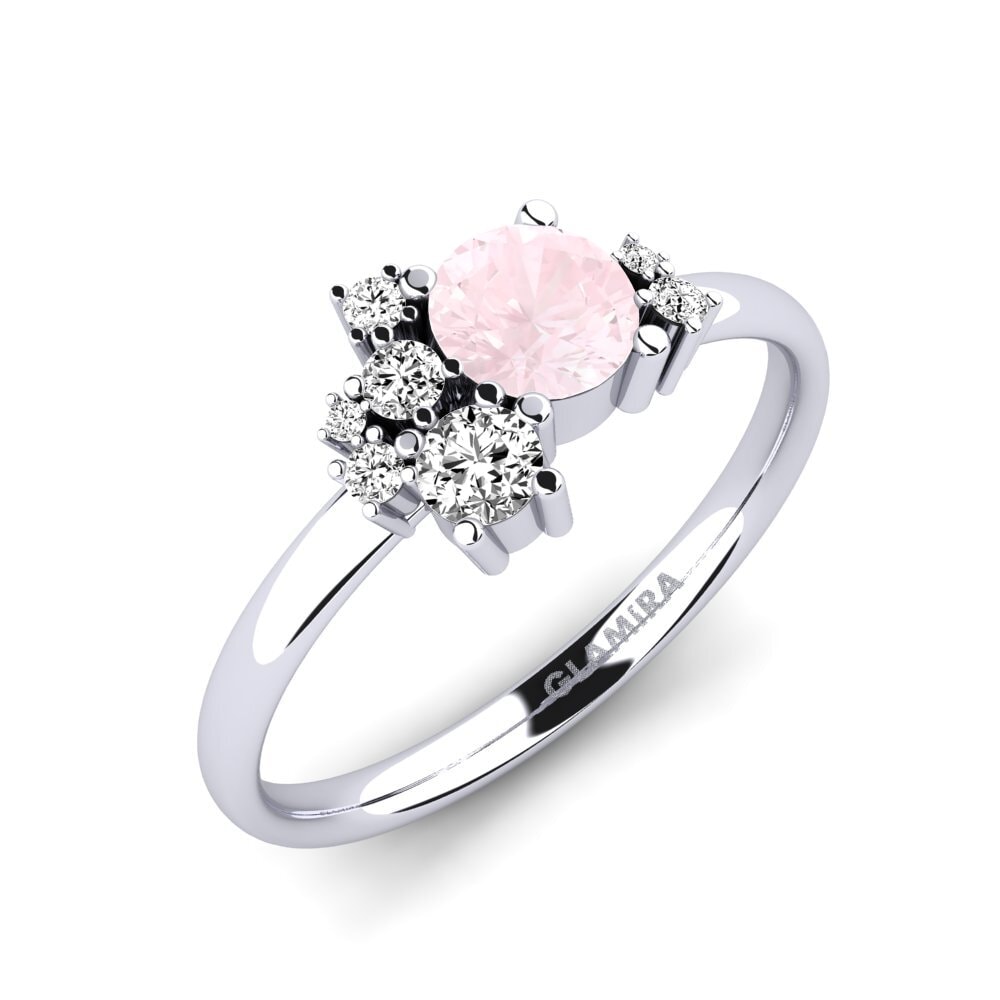 Rose Quartz Engagement Ring Manish