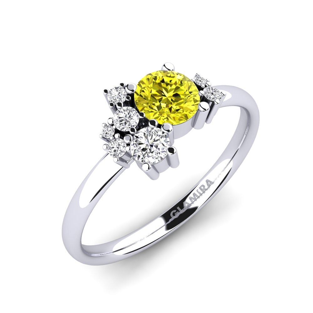Yellow Diamond Engagement Ring Manish