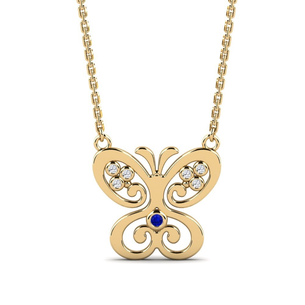 Sapphire Women's Necklace Mantose