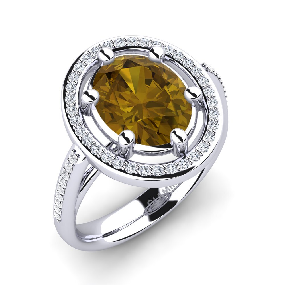 Brown Zircon Engagement Ring Manuelita