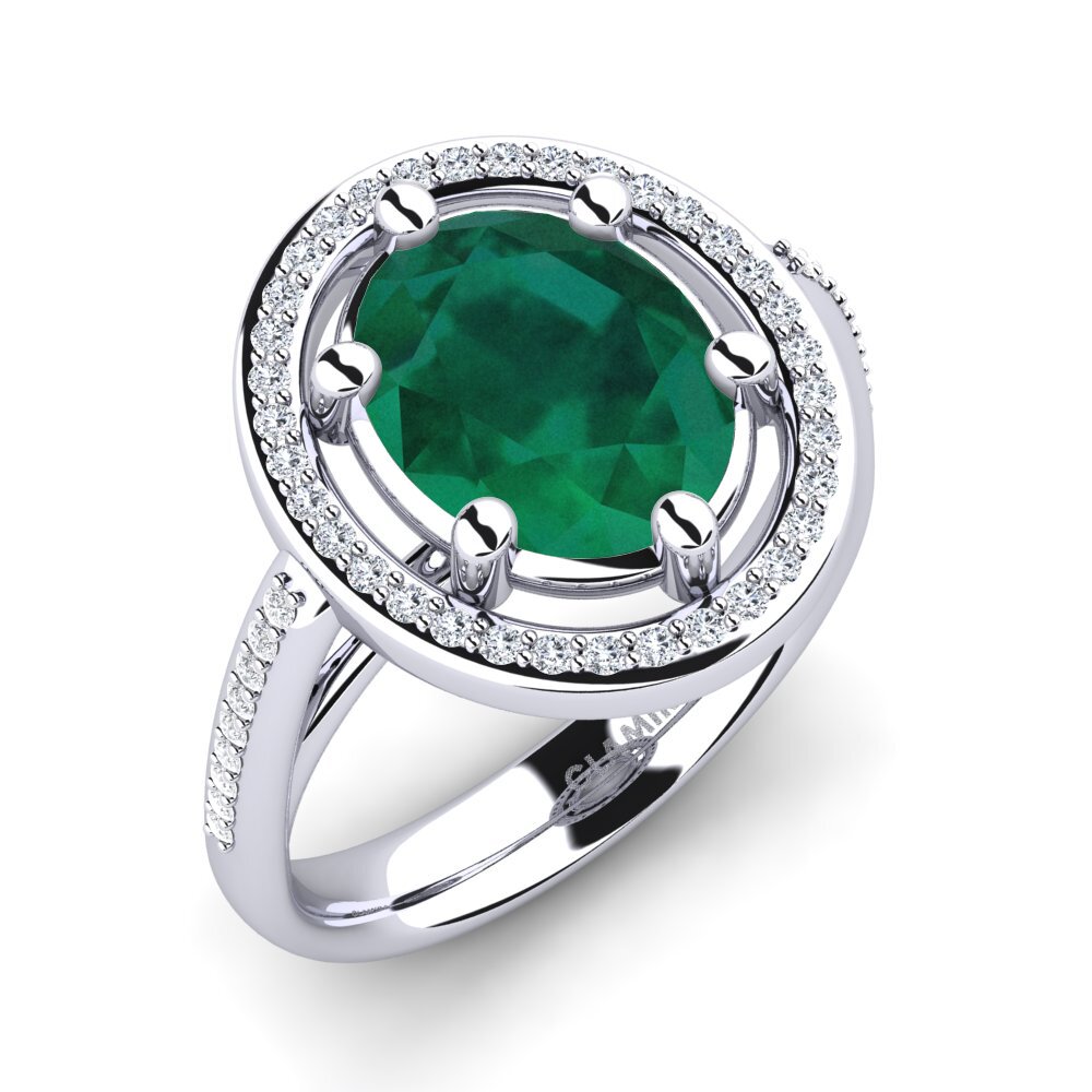 Emerald Engagement Ring Manuelita