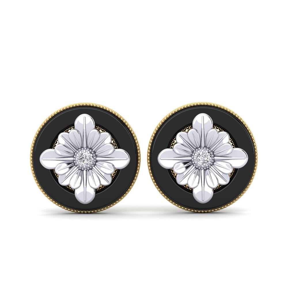 18ct Yellow & White Gold Lab Grown Diamond Women's Earring Manville