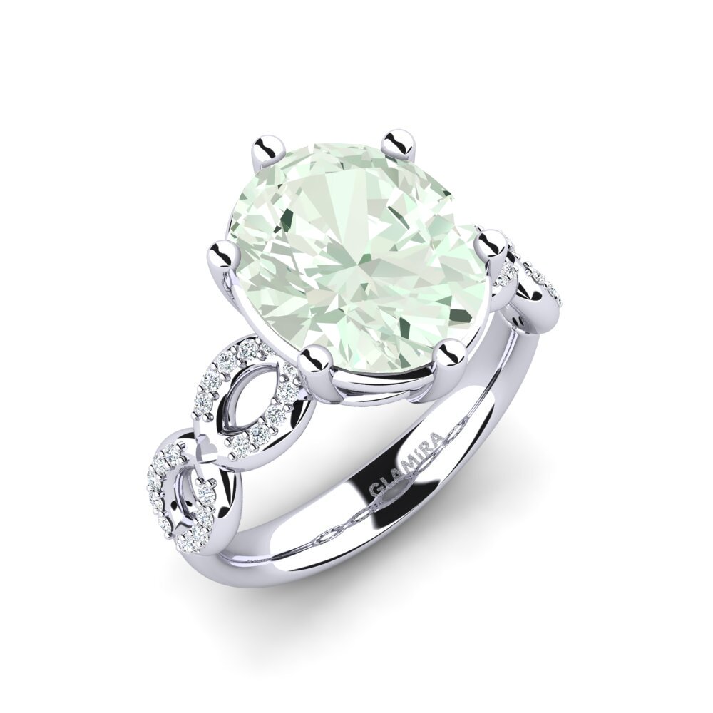 Green Amethyst Ring Manzanita