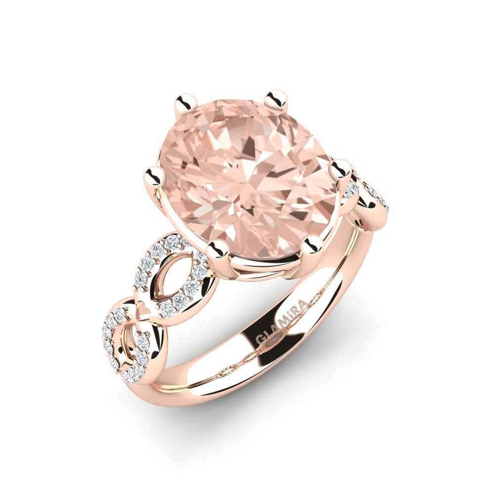14ct Rose Gold Morganite Ring Manzanita