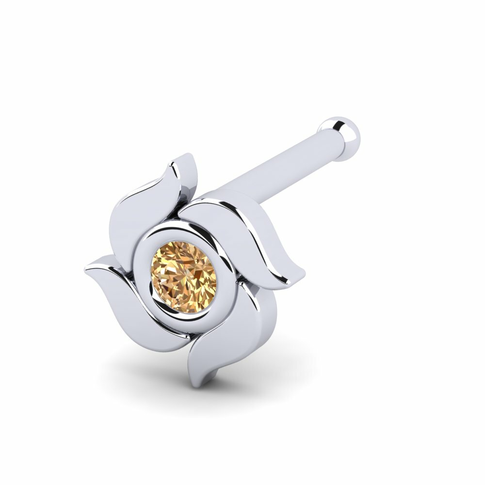 Bruine Diamant Neus Pin Manzano