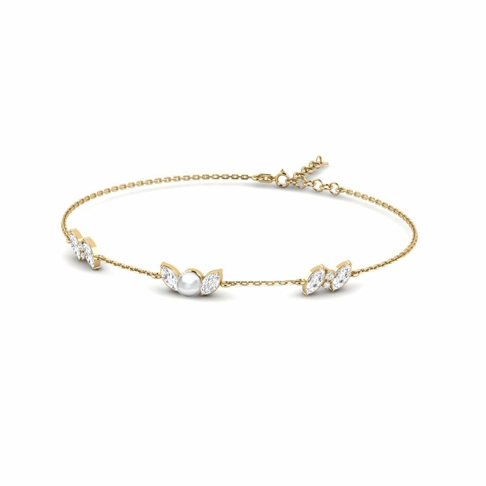 Oro Giallo 585 Bracciale da donna Marathos