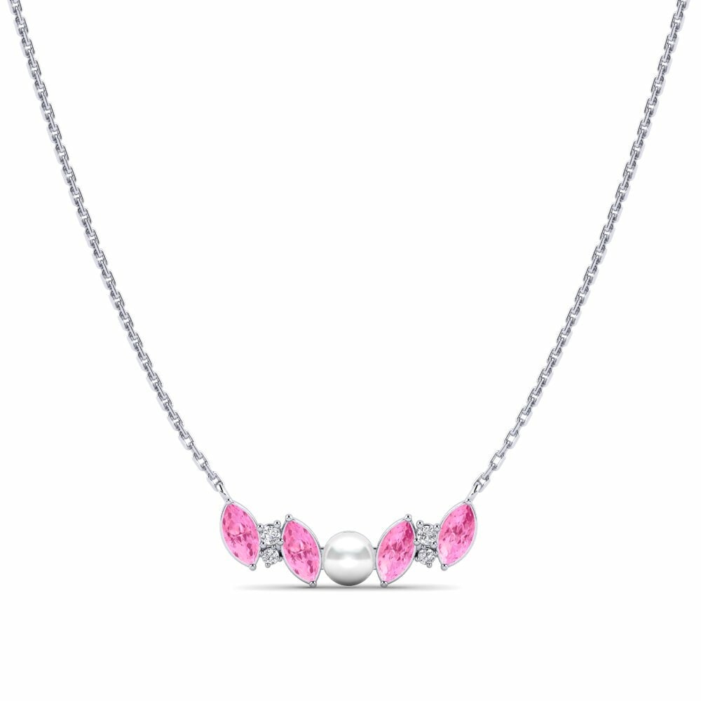 Collar de Mujer Marathos Zafiro Rosado