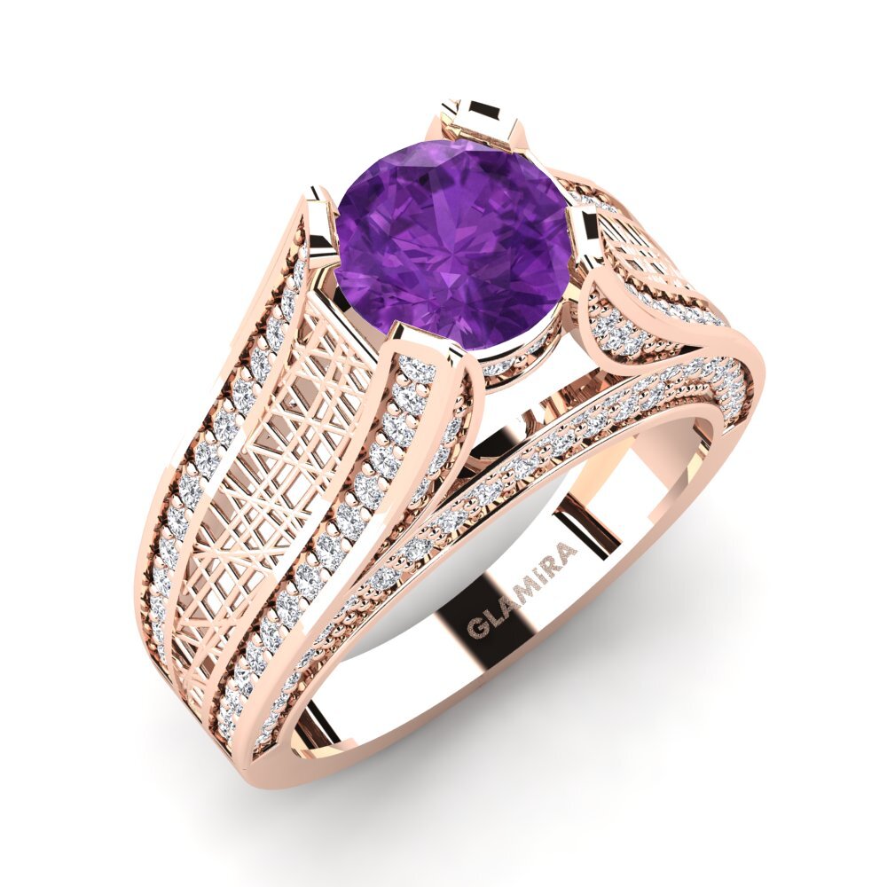 Amethyst Engagement Ring Marcella