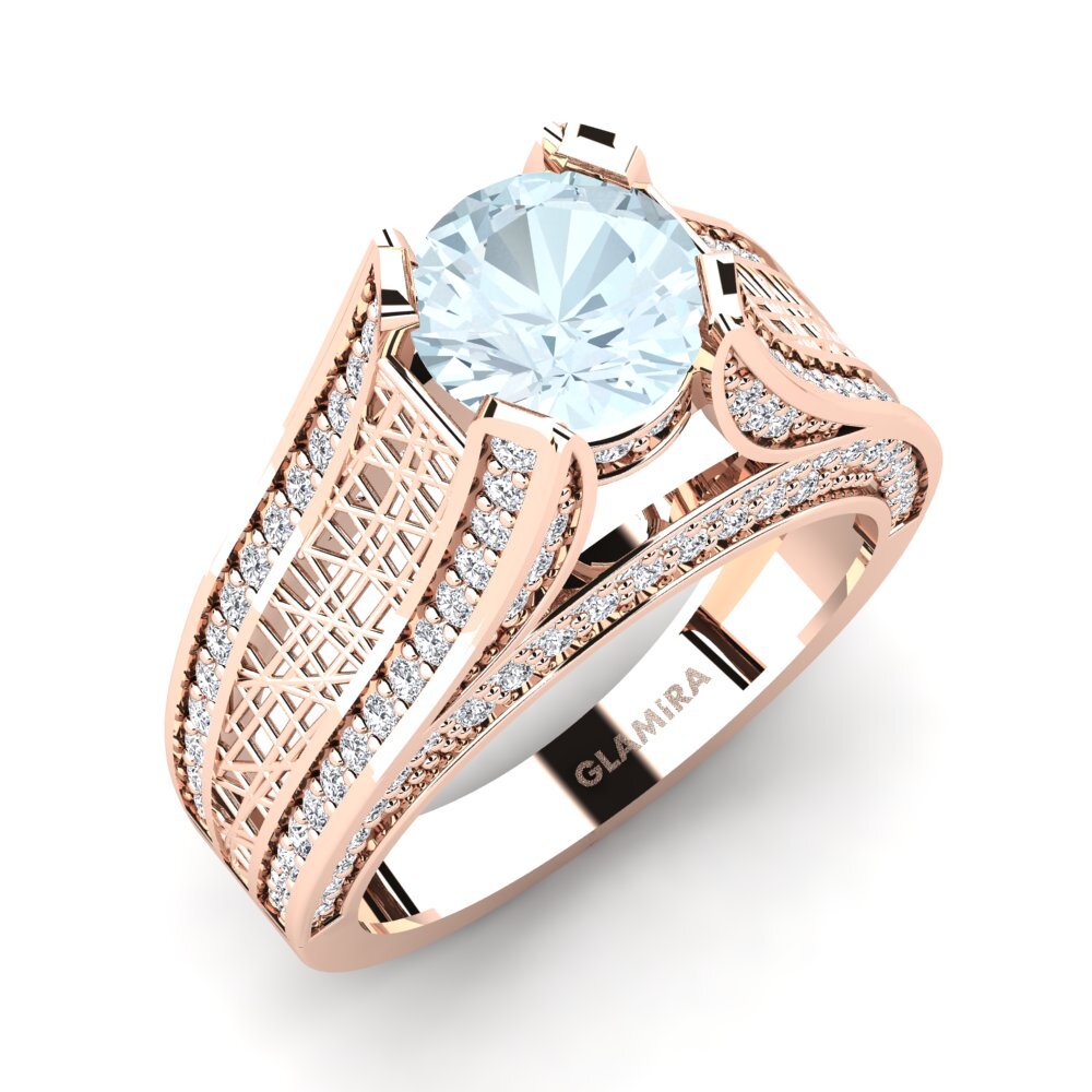 Aquamarine Engagement Ring Marcella