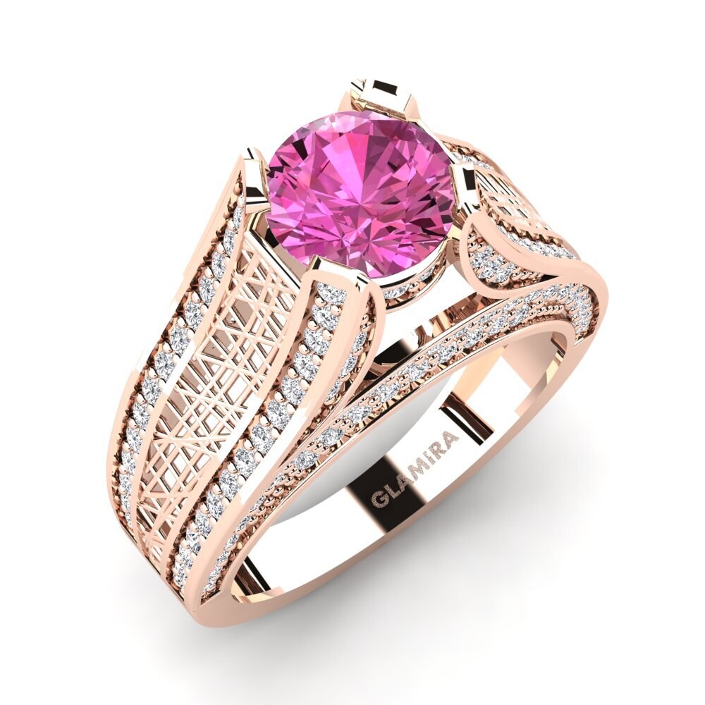 Pink Topaz Engagement Ring Marcella