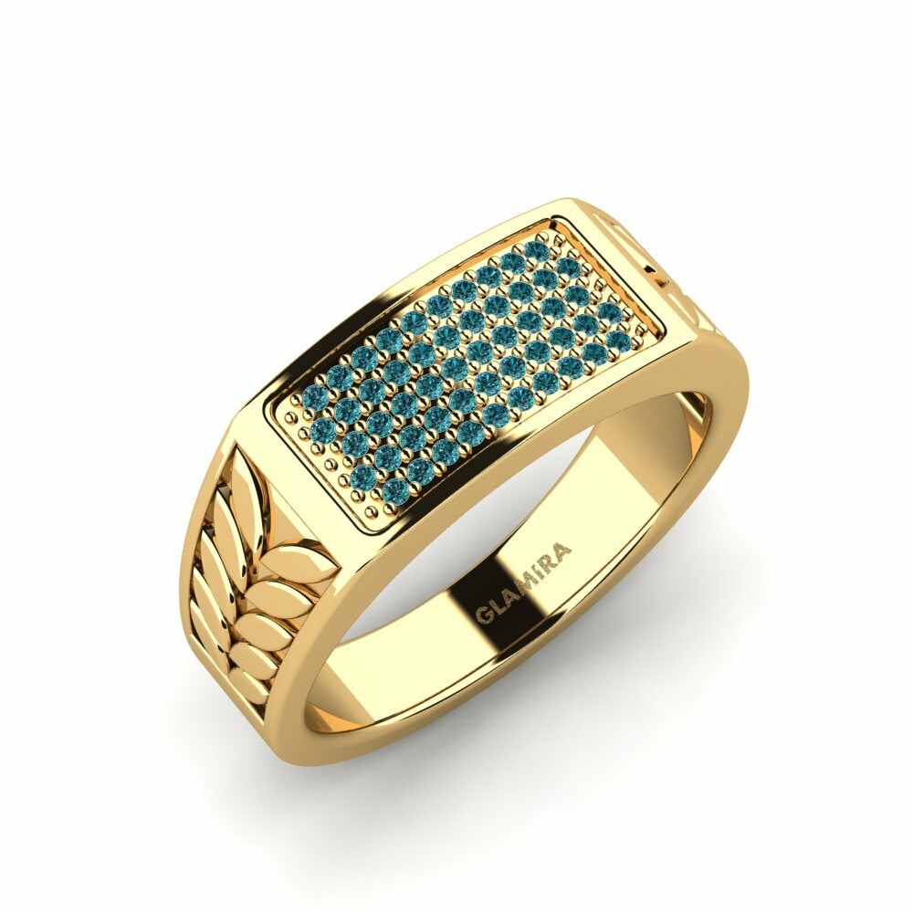 Bague pour homme Marcelo Diamant Bleu