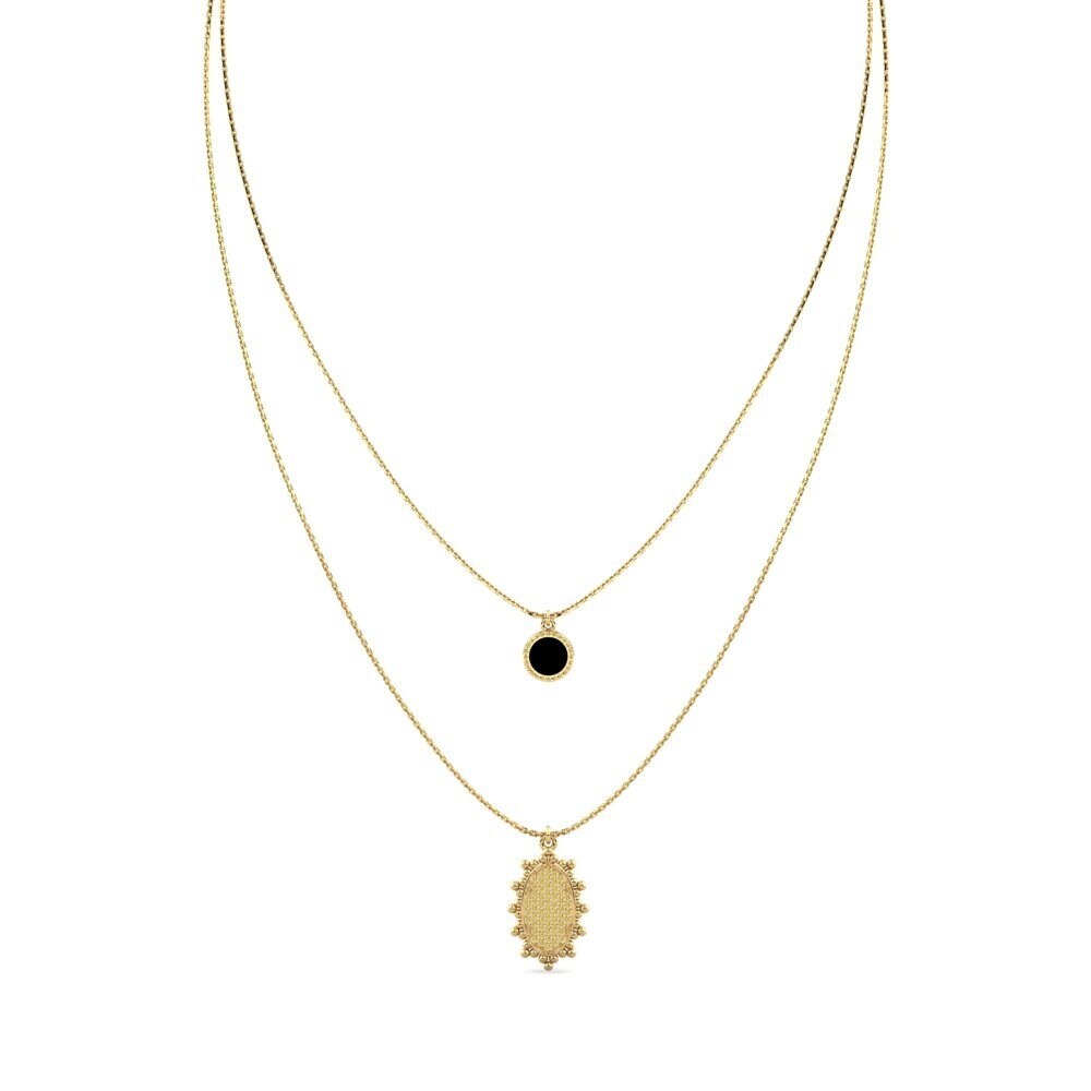 Gele Diamant Ketting Marchio