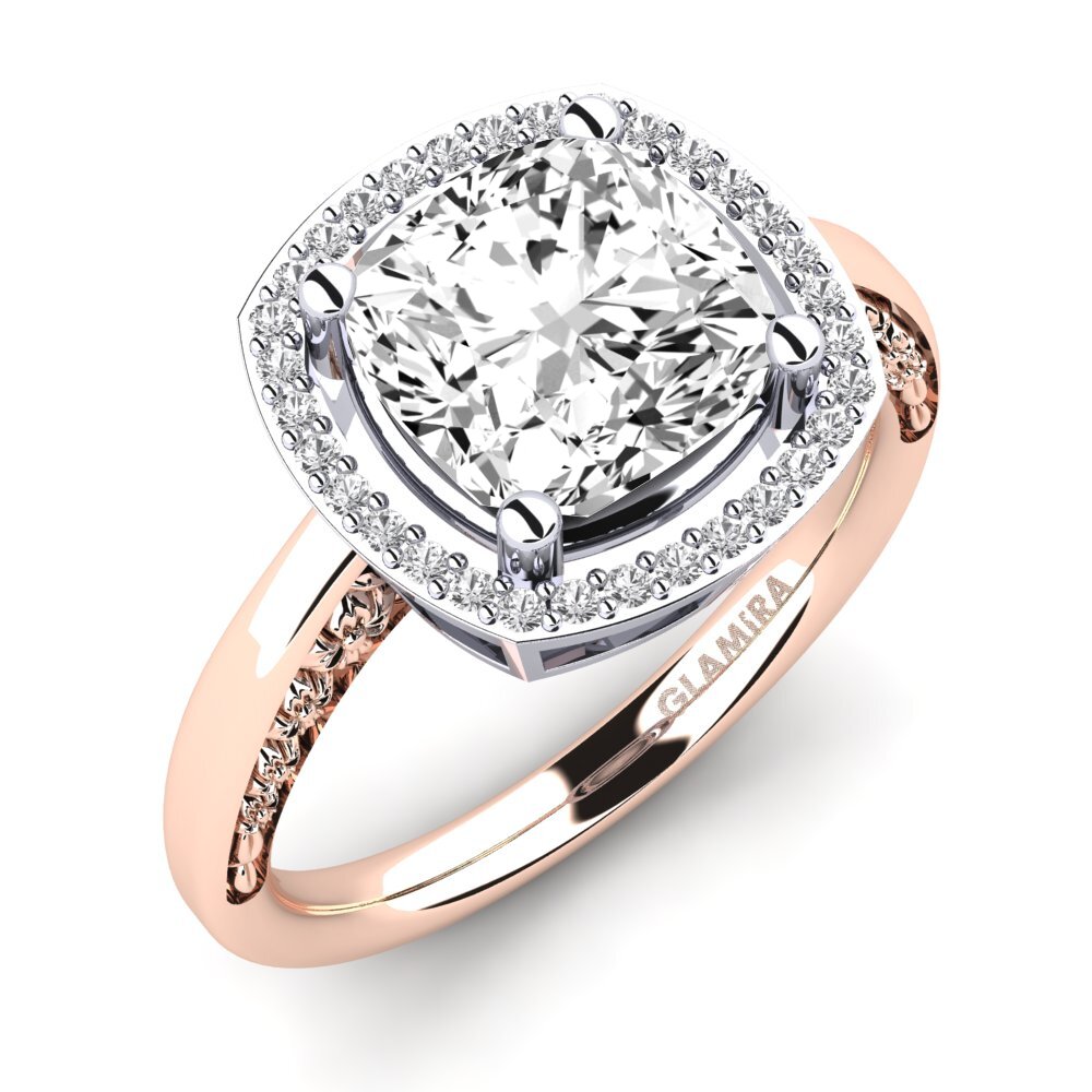 14K Rose & White Gold Engagement Ring Marciane