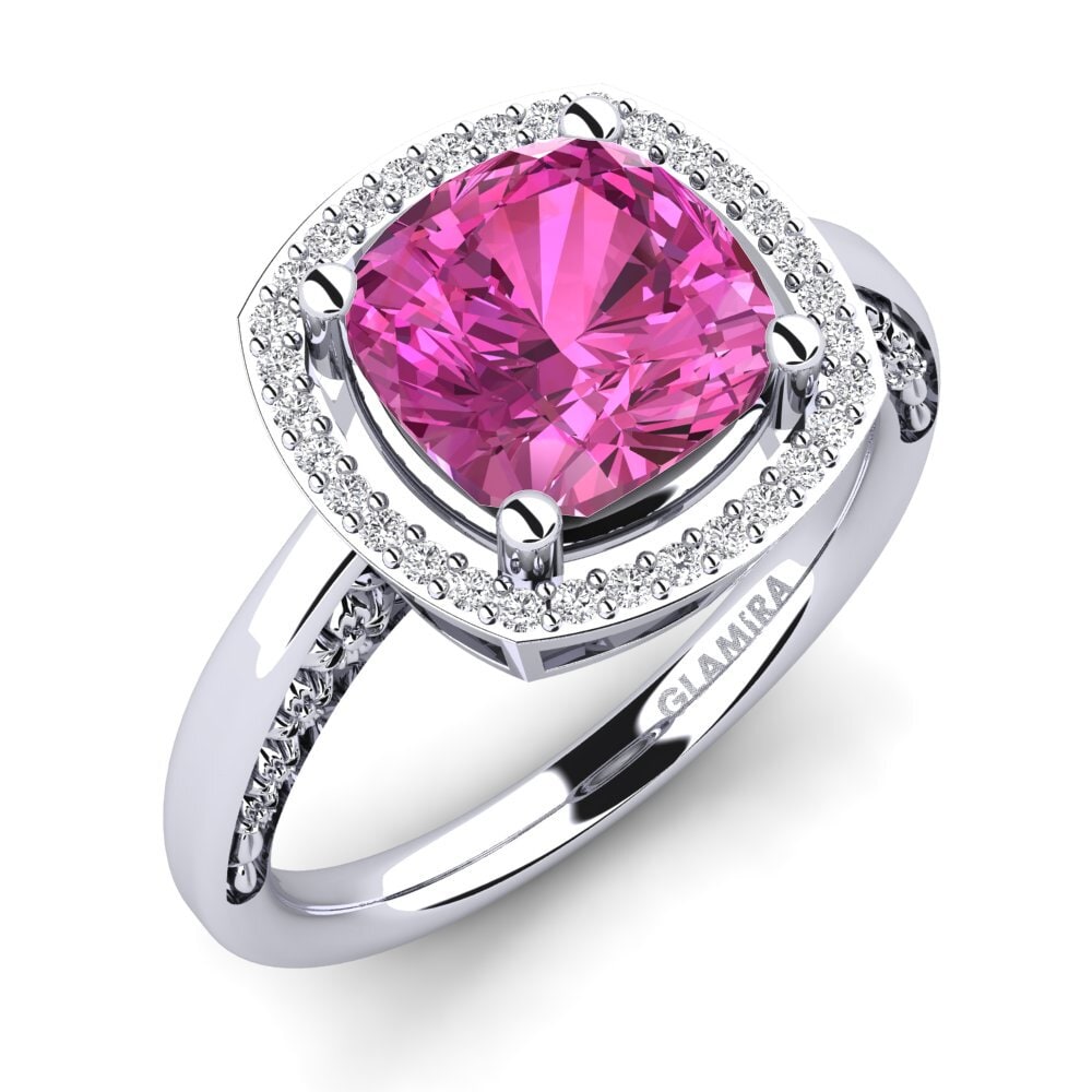 Pink Topaz Engagement Ring Marciane