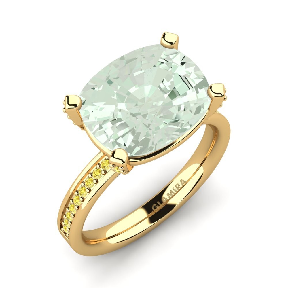 Green Amethyst Ring Marecel
