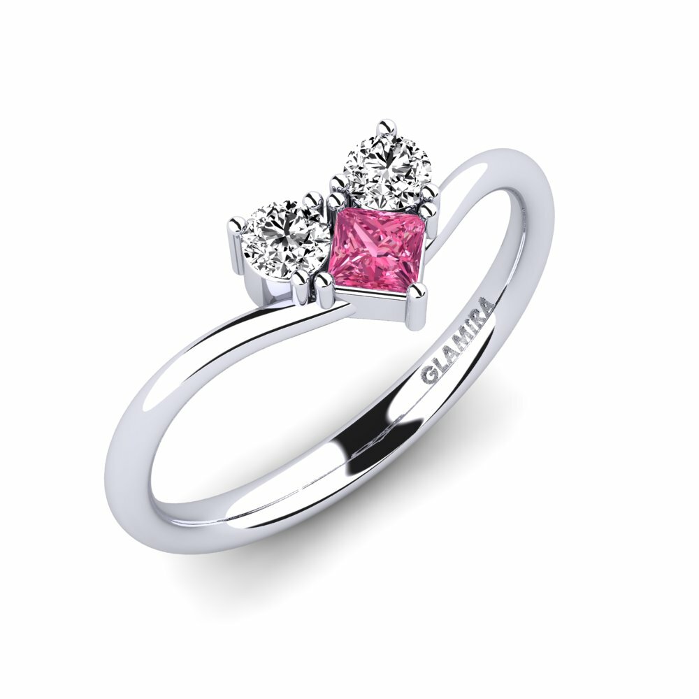 Turmalina rosa Anillo de Mujer Margalit