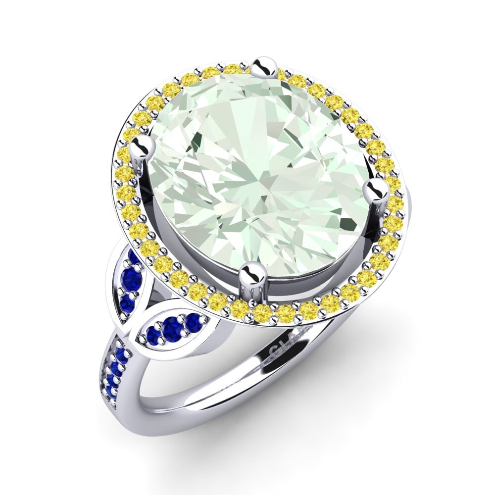 Green Amethyst Ring Margretha