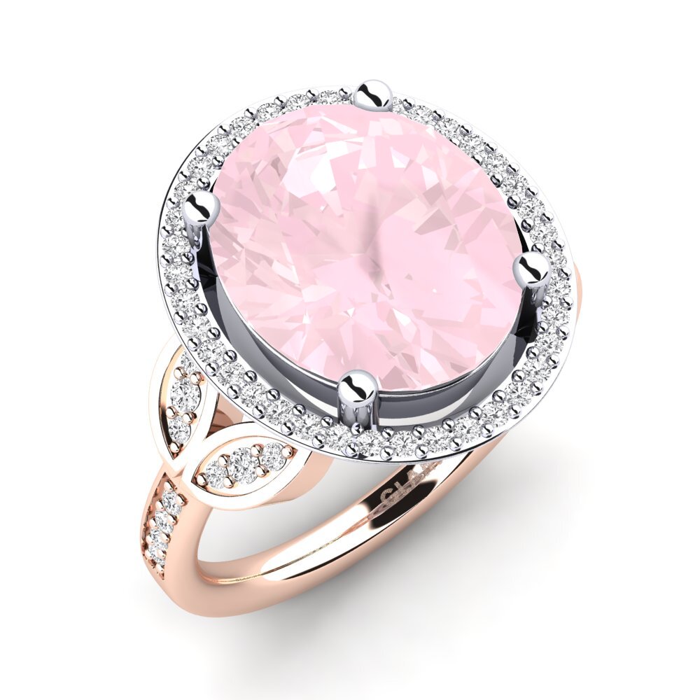 18ct Rose / White Gold Ring Margretha