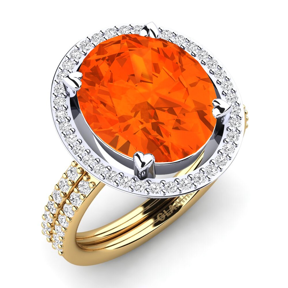 18ct White / Yellow Gold Ring Margrie