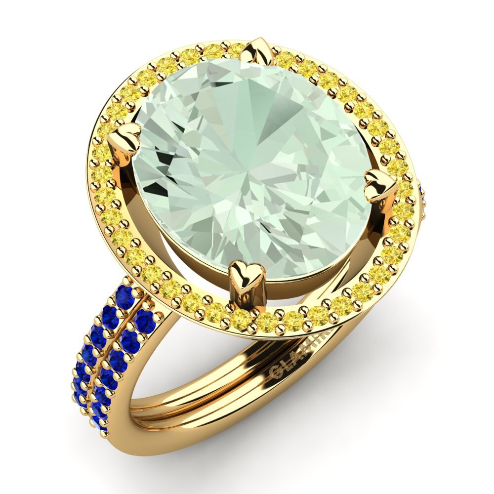 Green Amethyst Ring Margrie