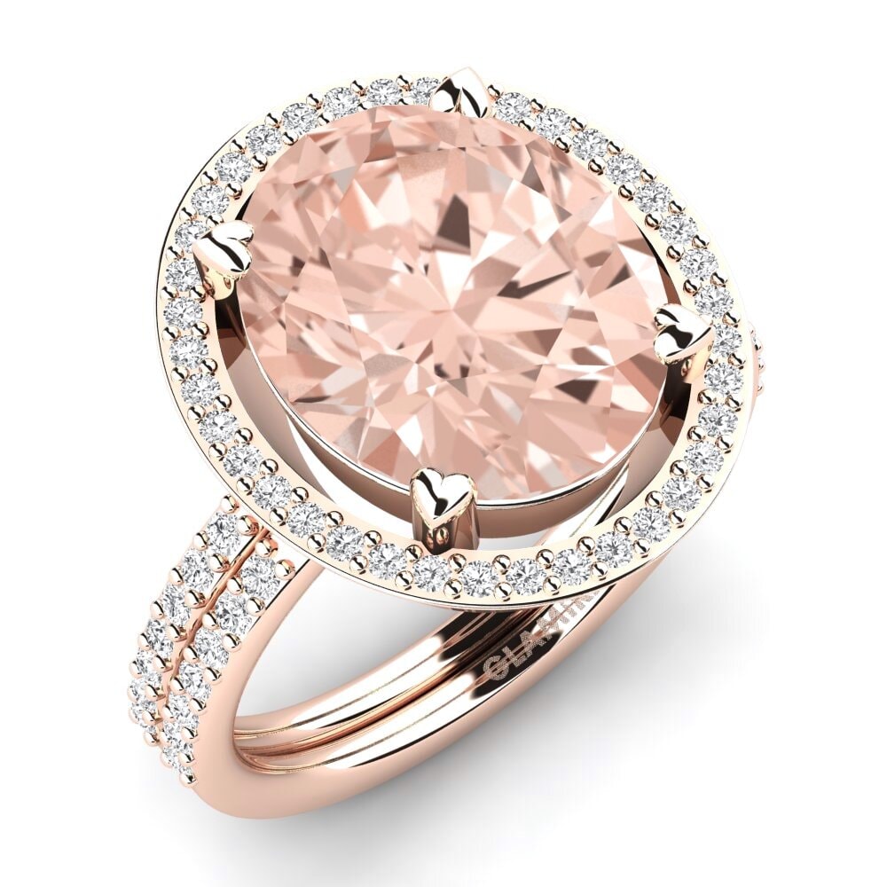 14ct Rose Gold Morganite Ring Margrie