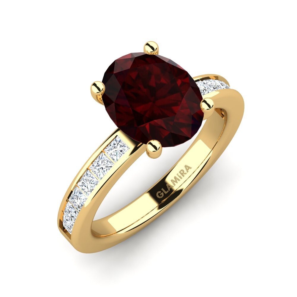 Garnet Engagement Ring Marguel