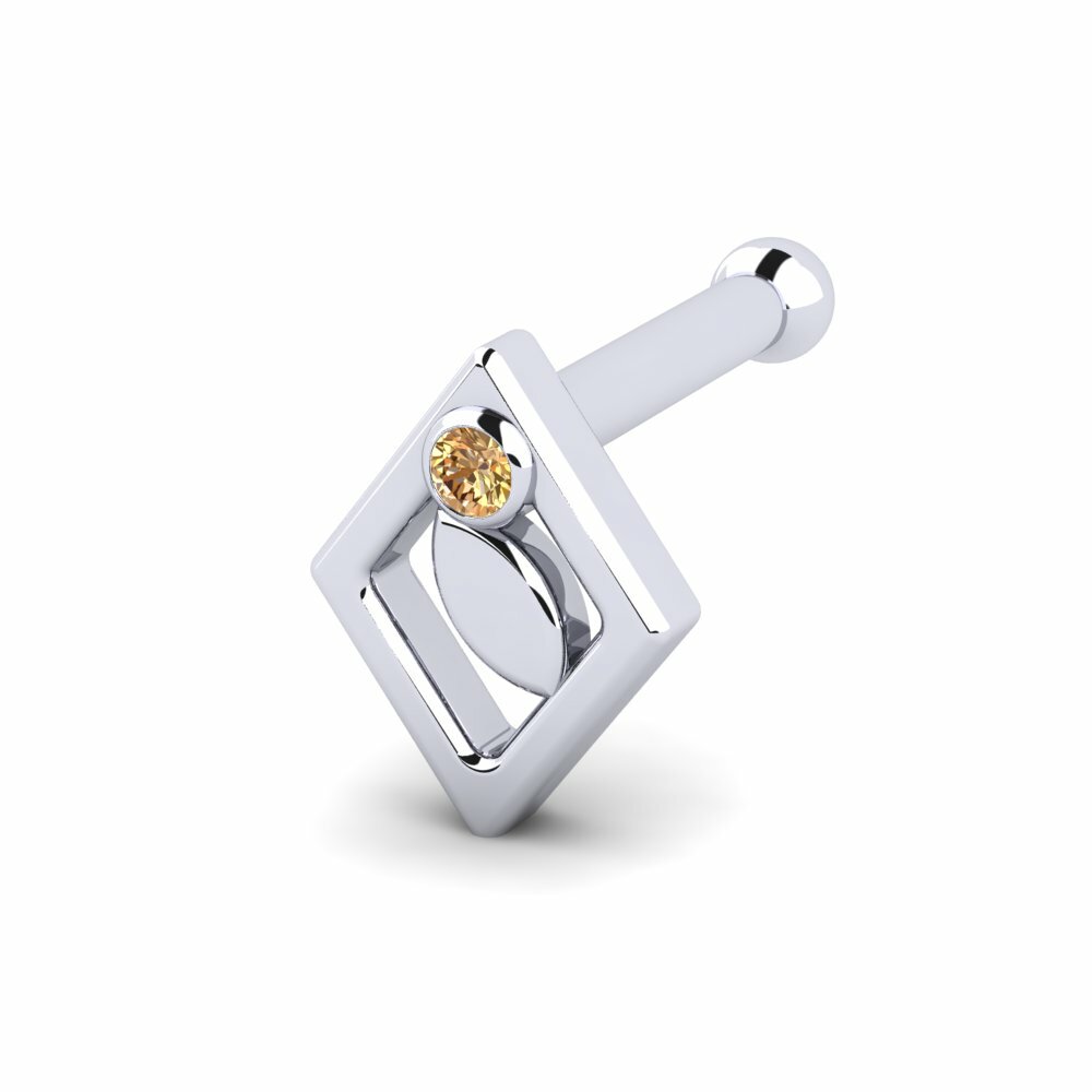 Bruine Diamant Neus Pin Mariangela