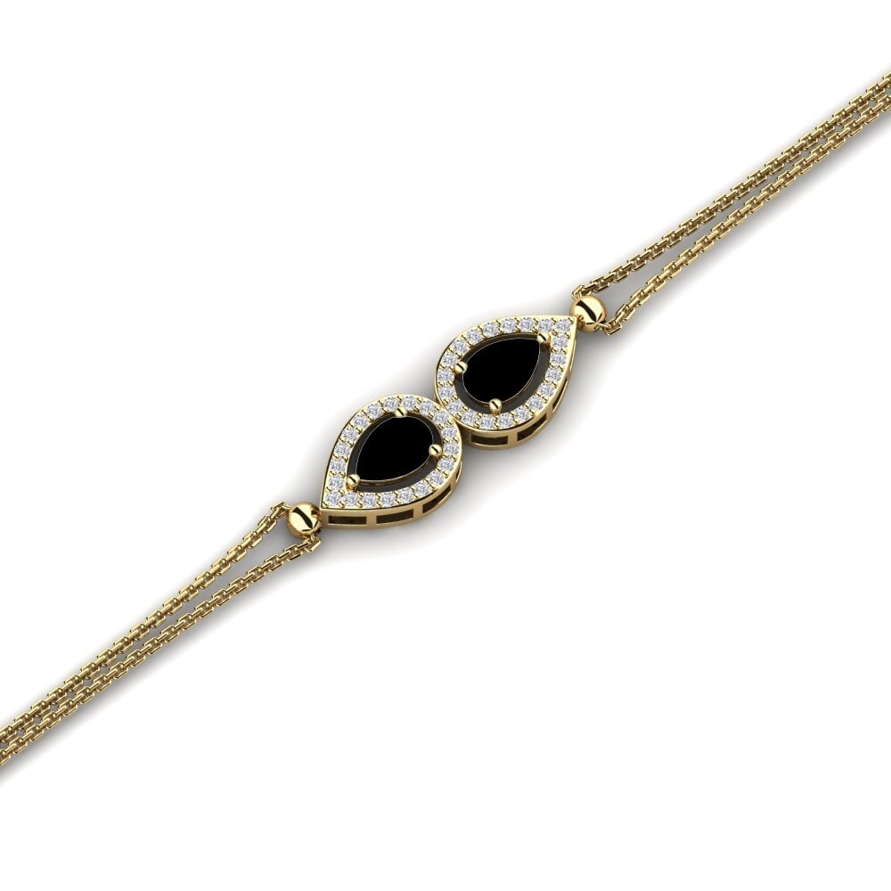Pera Diamante Negro Pulsera de Mujer Marianne