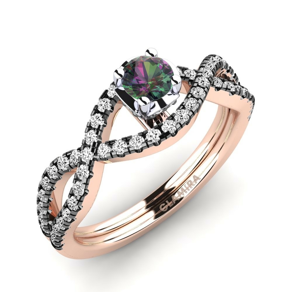 Mystic Topaz Engagement Ring Mariel 0.25 crt