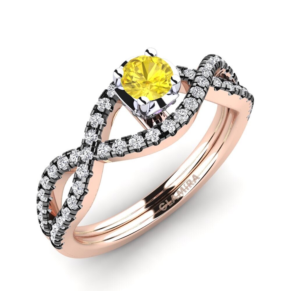 Sarı Safir Kadın Yüzük Mariel 0.25 crt