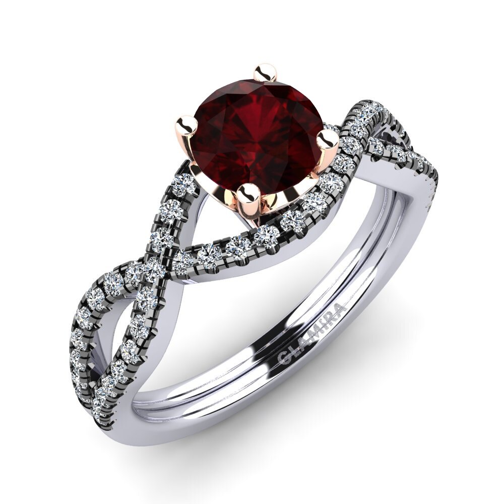 Garnet Engagement Ring Mariel 0.8 crt
