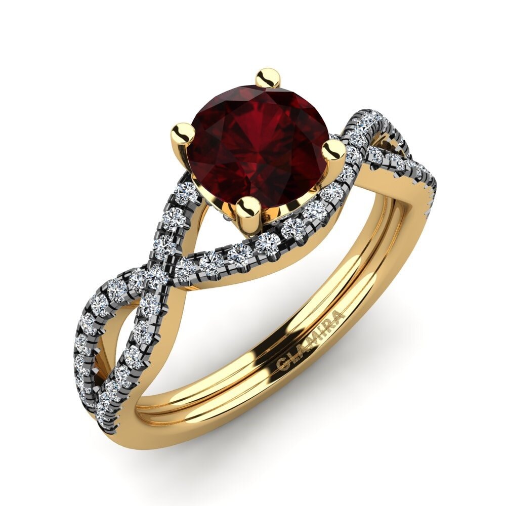 Garnet Engagement Ring Mariel 1.0 crt