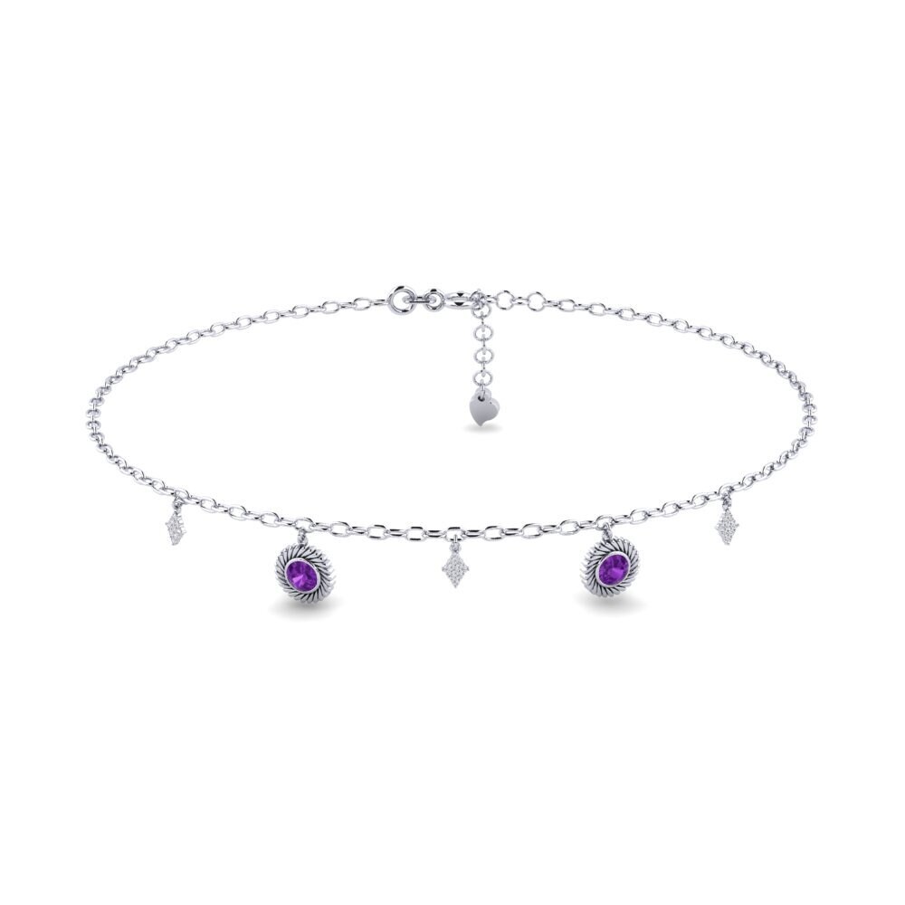 Amethyst Women's Anklet Marijus