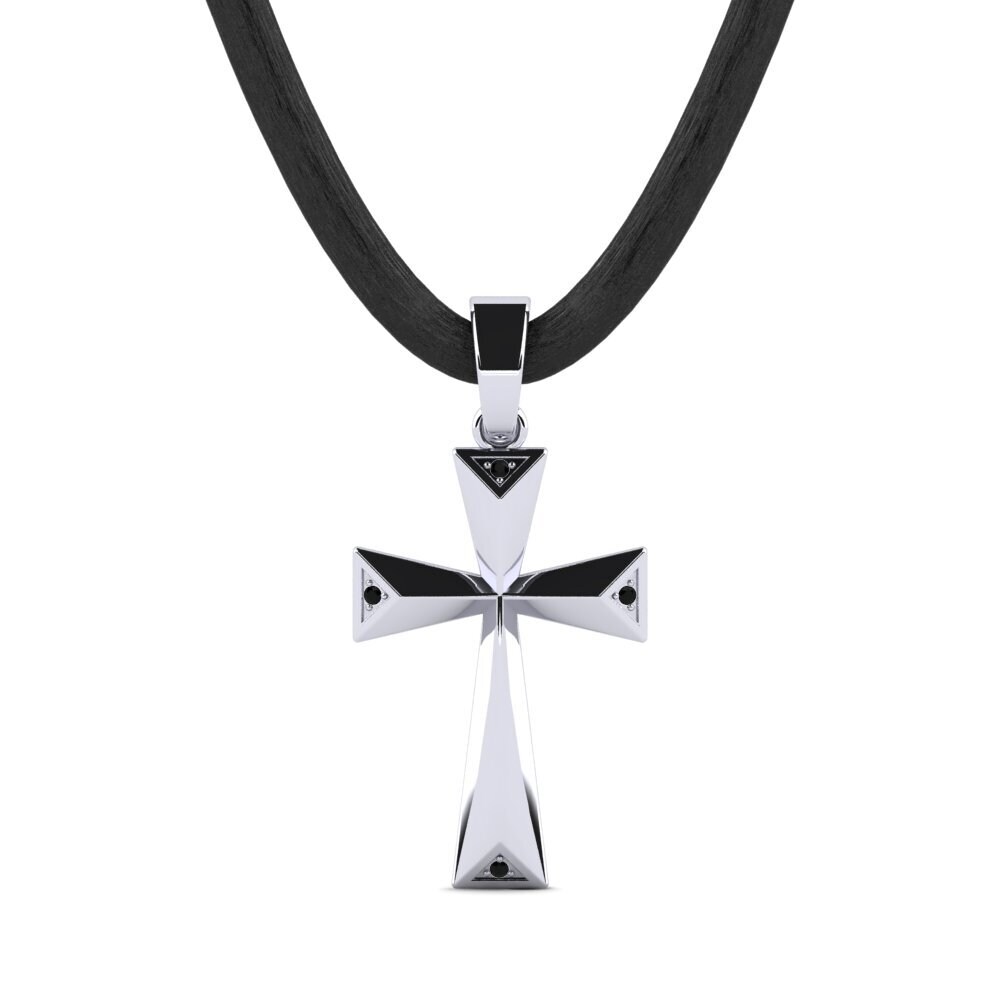 925 Prata de lei Ônix Negro Pingente masculino Marill