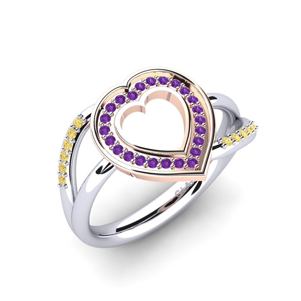 14ct White / Rose Gold Ring Marilla