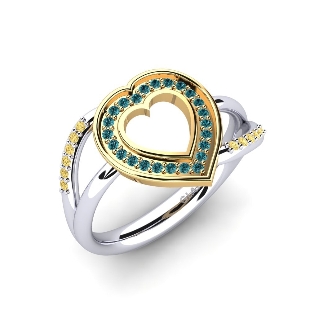 14ct White & Yellow Gold Ring Marilla