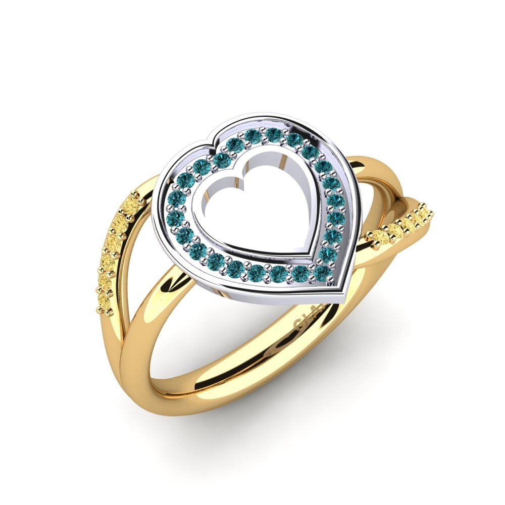 14ct Yellow & White Gold Ring Marilla