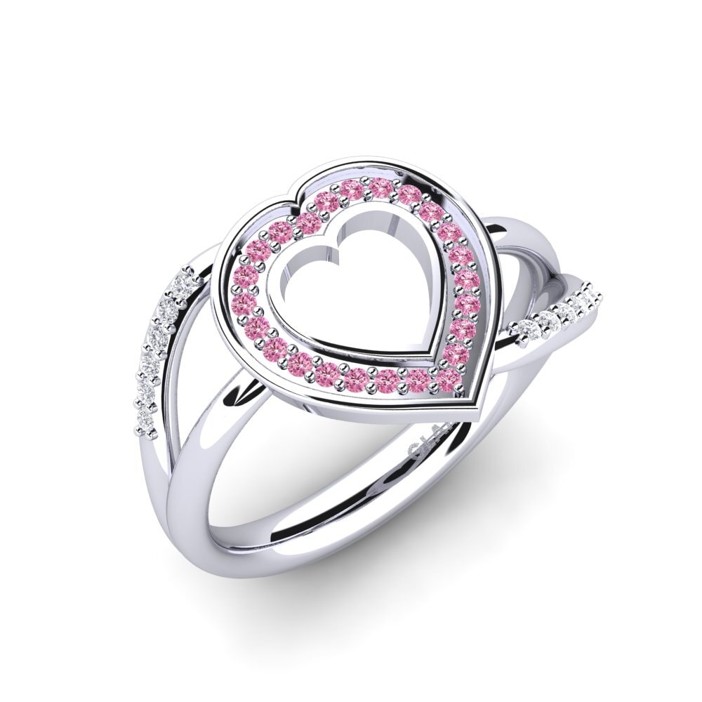 950 Platinum Rhodolite Garnet Ring Marilla