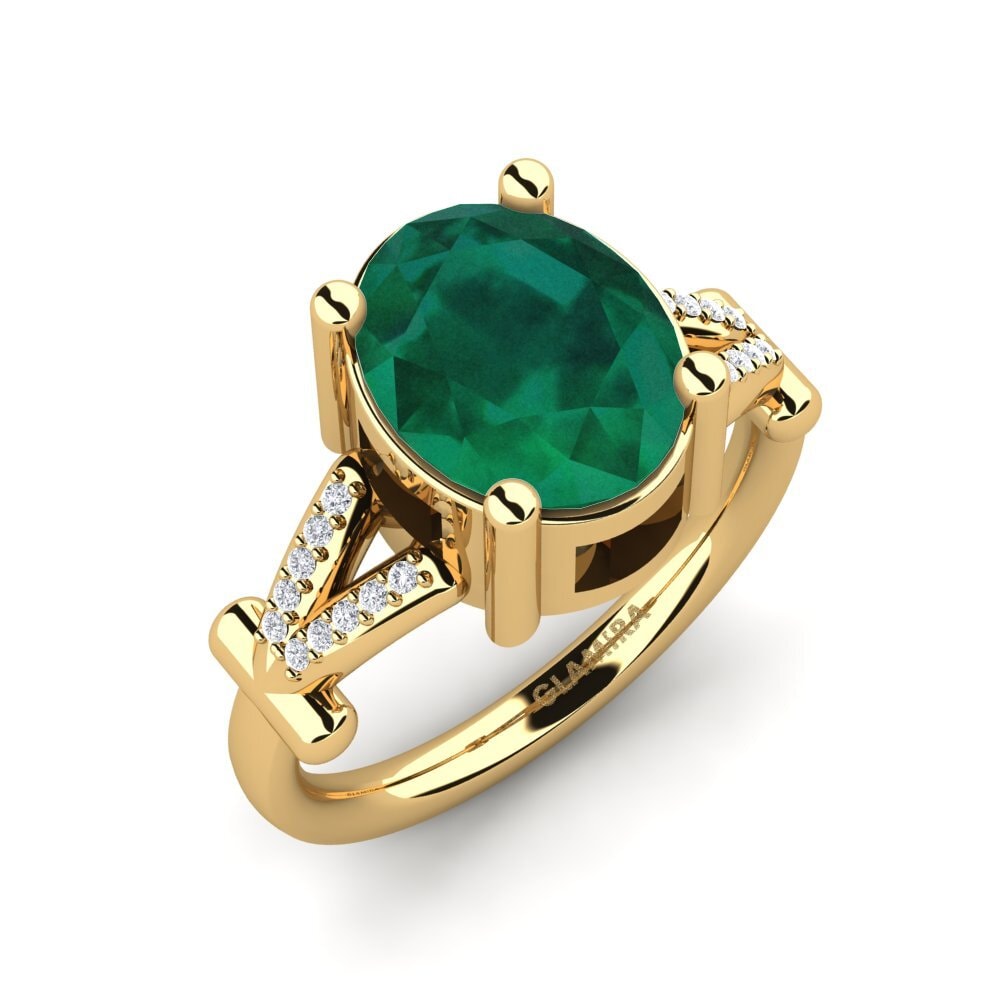Émeraude Bague de fiançailles Marizella