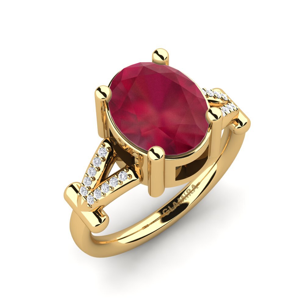 Ruby Engagement Ring Marizella
