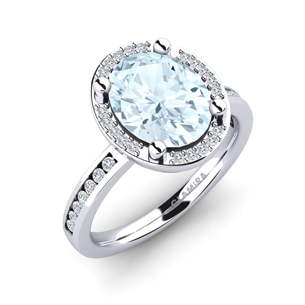 Aquamarine Engagement Ring Markina